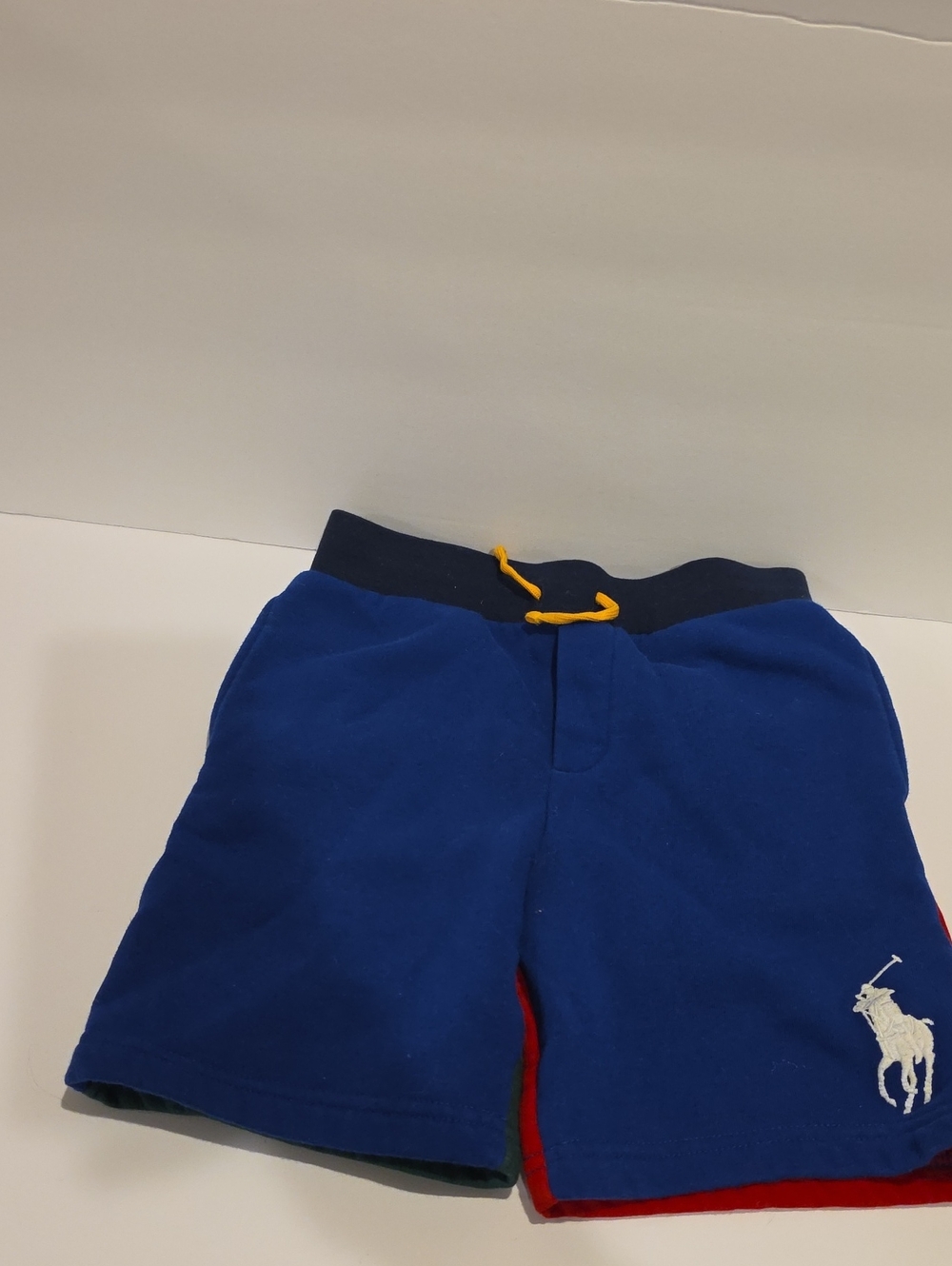 Polo Kids Blue Colorblock Cotton Shorts